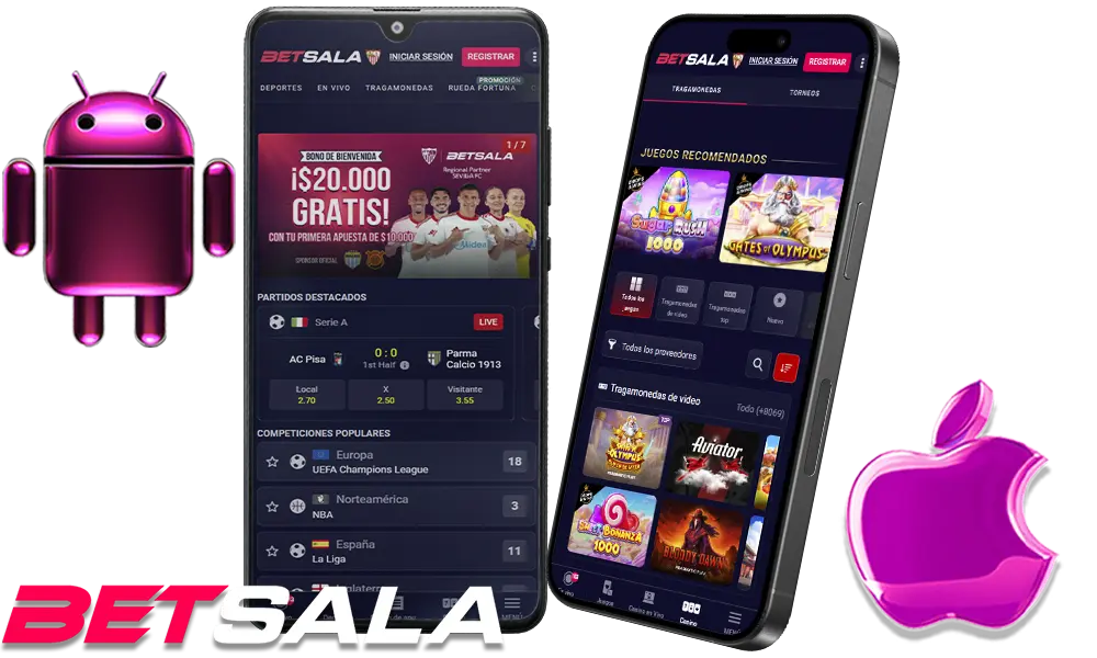 Aplicación Betsala: descárguela en Android e iOS