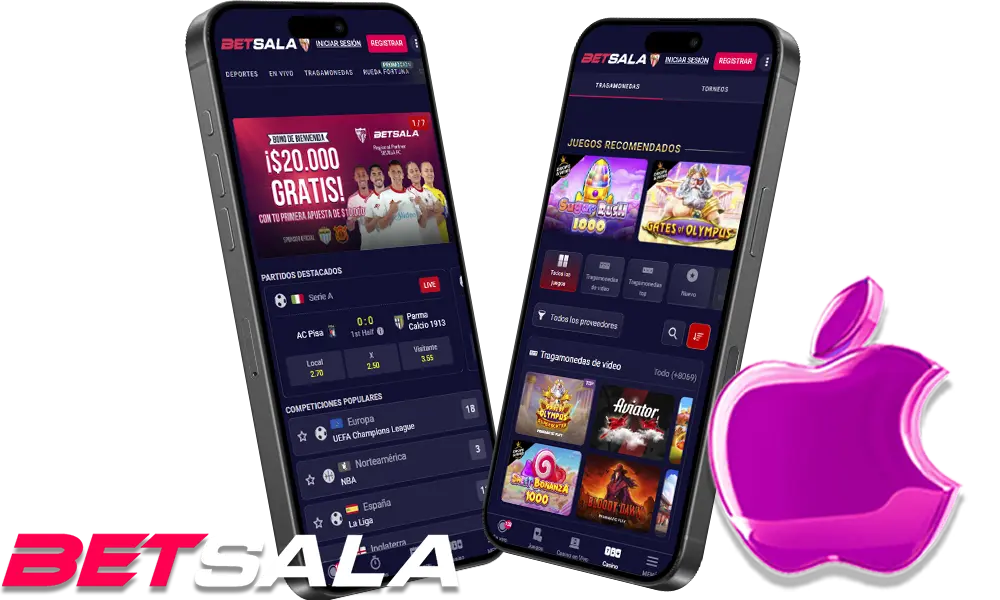 Aplicación móvil Betsala para iOS
